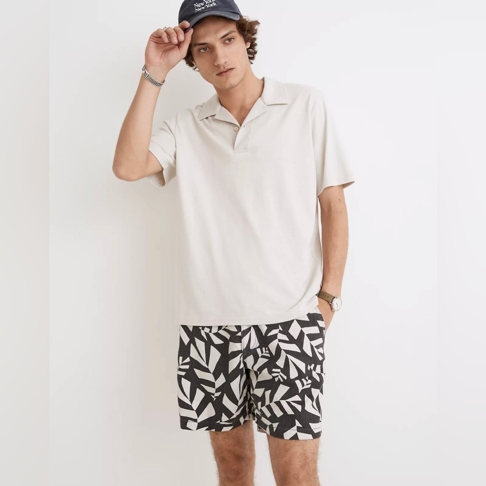 Madewell Hemp-Cotton Printed Shorts Item NF016